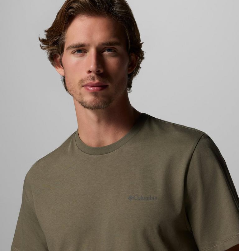 Men's CSC Logo Organic Cotton T-Shirt, Color: Stone Green, Boxy Brand, image 5