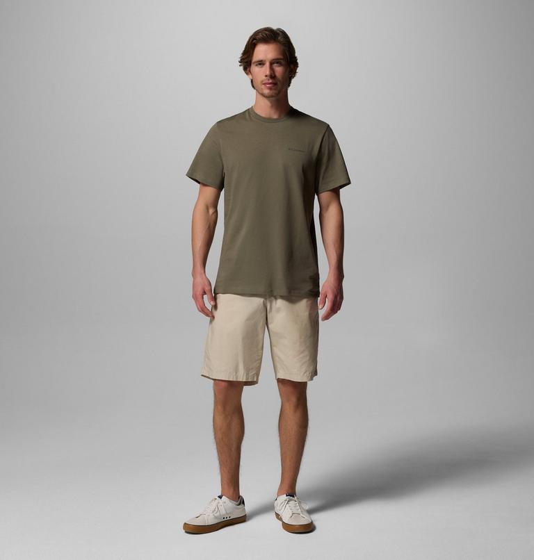 Men's CSC Logo Organic Cotton T-Shirt, Color: Stone Green, Boxy Brand, image 2