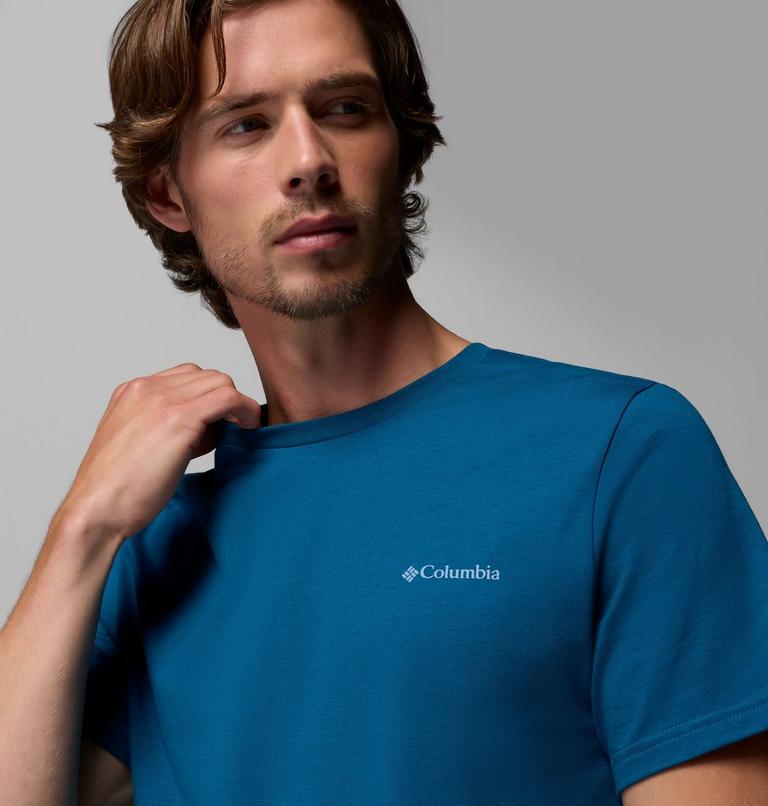 Men's CSC Logo Organic Cotton T-Shirt, Color: Phoenix Blue, Boxy Brand, image 5