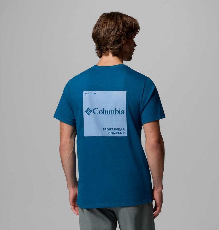 Men's CSC Logo Organic Cotton T-Shirt, Color: Phoenix Blue, Boxy Brand, image 1