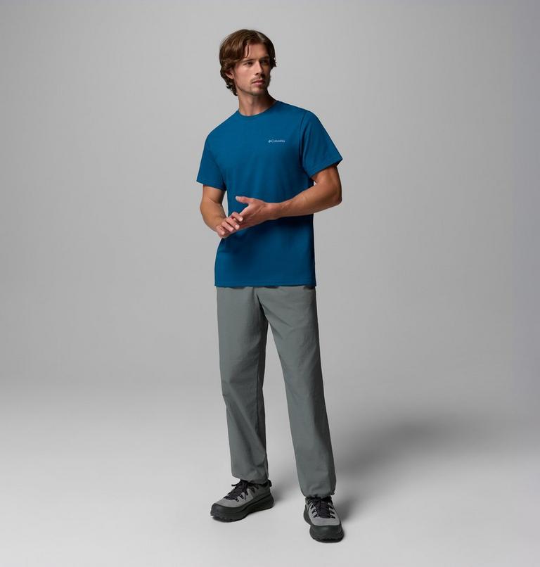 Men's CSC Logo Organic Cotton T-Shirt, Color: Phoenix Blue, Boxy Brand, image 2