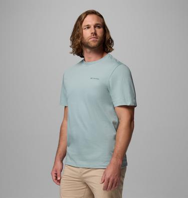 Men's CSC Logo Organic Cotton T-Shirt, Color: Crushed Blue, Boxy Brand, image 8