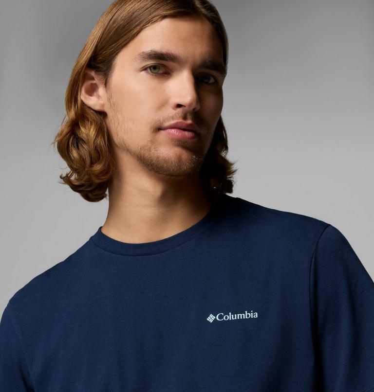Men's CSC Logo Organic Cotton T-Shirt, Color: Collegiate Navy, Linework C Badge, image 5