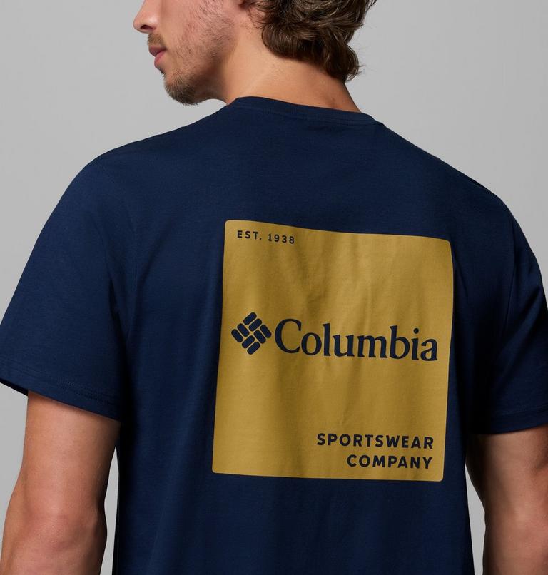 Men's CSC Logo Organic Cotton T-Shirt, Color: Collegiate Navy, Boxy Brand, image 6