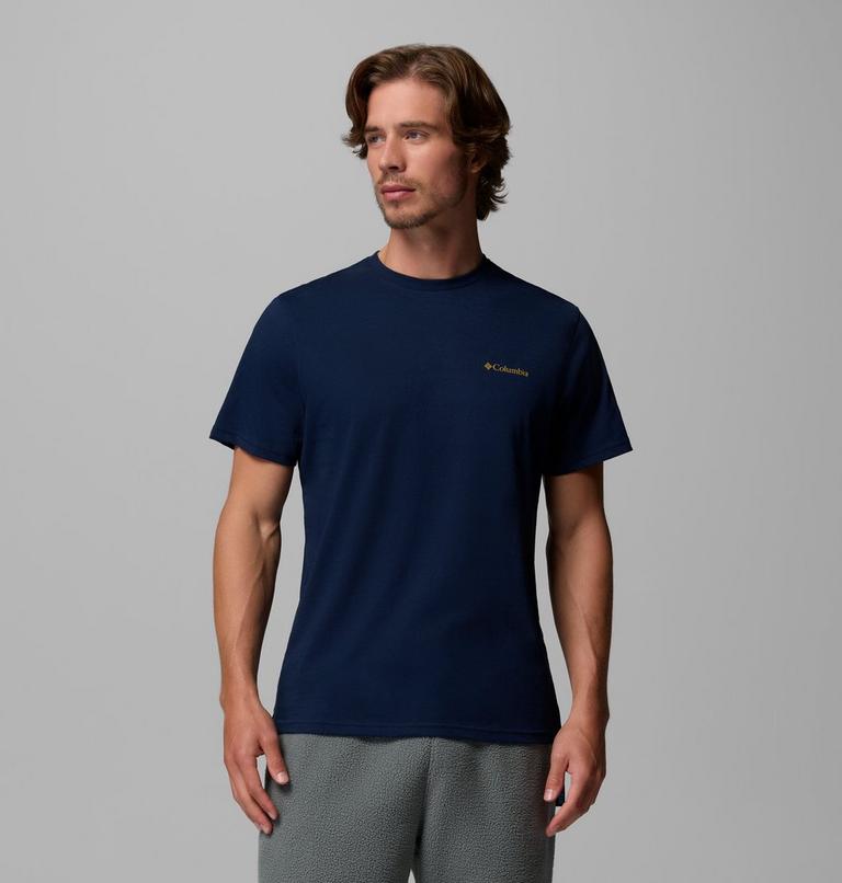 Men's CSC Logo Organic Cotton T-Shirt, Color: Collegiate Navy, Boxy Brand, image 3