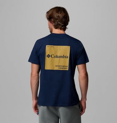 Men's CSC Logo Organic Cotton T-Shirt, Color: Collegiate Navy, Boxy Brand, image 13
