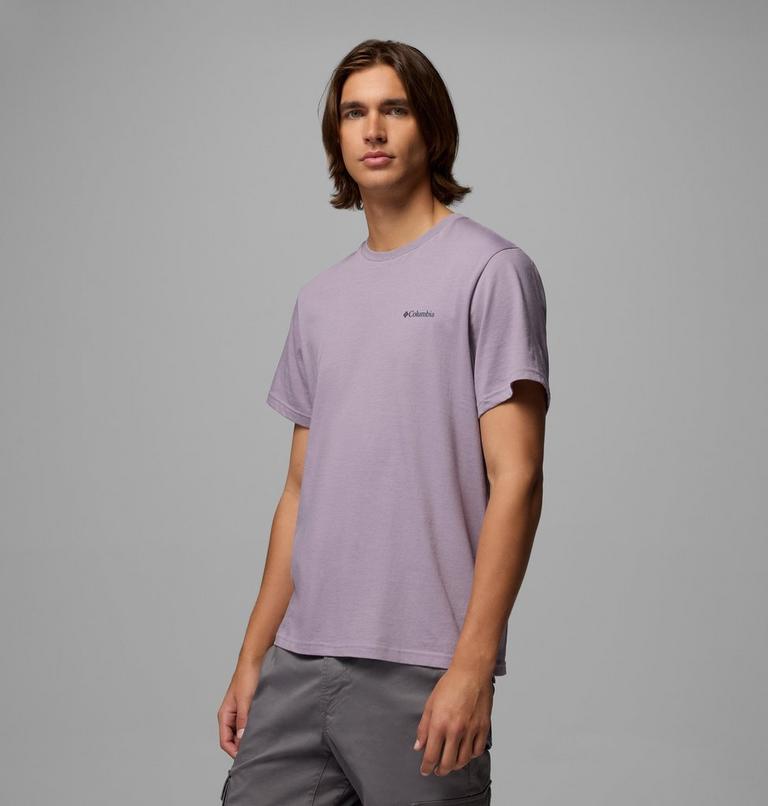 Men's CSC Logo Organic Cotton T-Shirt, Color: Shale Purple, Boxy Brand , image 4