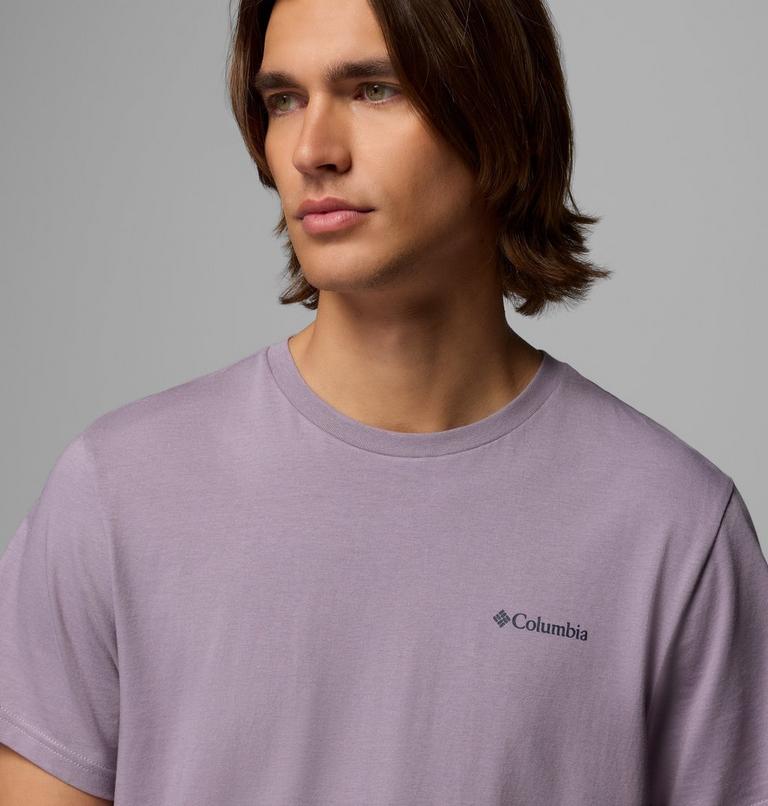 Men's CSC Logo Organic Cotton T-Shirt, Color: Shale Purple, Boxy Brand , image 5