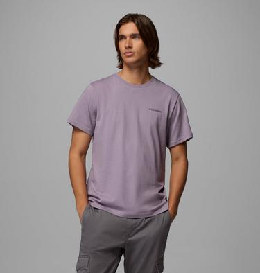 T-shirt en Coton Biologique avec Logo CSC Homme, Color: Shale Purple, Boxy Brand , image 7