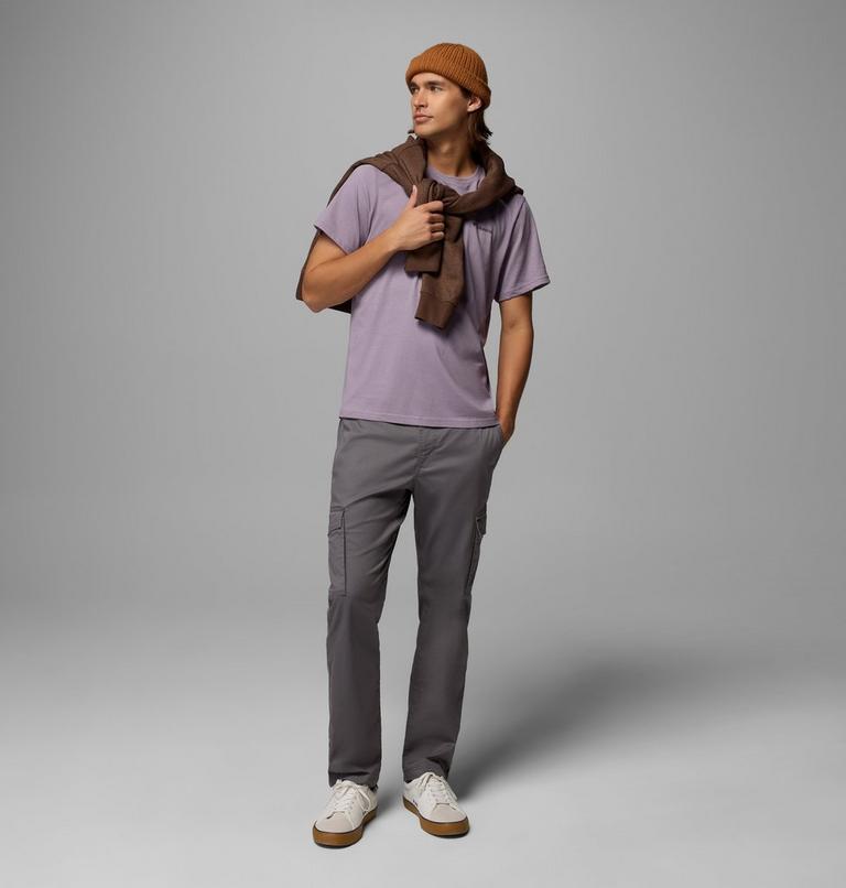 Men's CSC Logo Organic Cotton T-Shirt, Color: Shale Purple, Boxy Brand , image 2