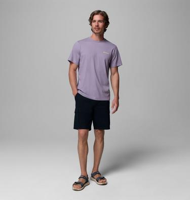 Men's CSC Logo Organic Cotton T-Shirt, Color: Shale Purple, Linework C Badge, image 26