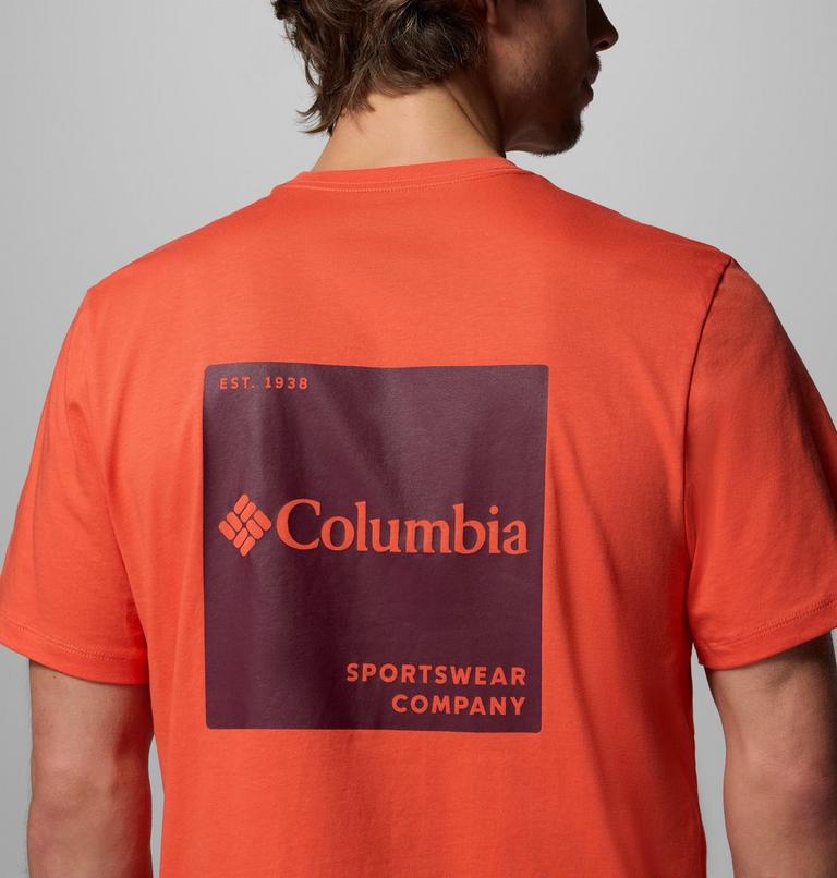 Men's CSC Logo Organic Cotton T-Shirt, Color: Zing, Boxy Brand, image 6