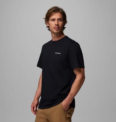 T-shirt Outdoor en Coton Biologique CSC Homme, Color: Black, Shining Sandscape, image 24