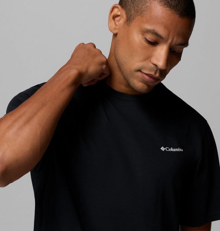 Men's CSC Outdoor Organic Cotton T-Shirt, Color: Black, Scoped View, image 5