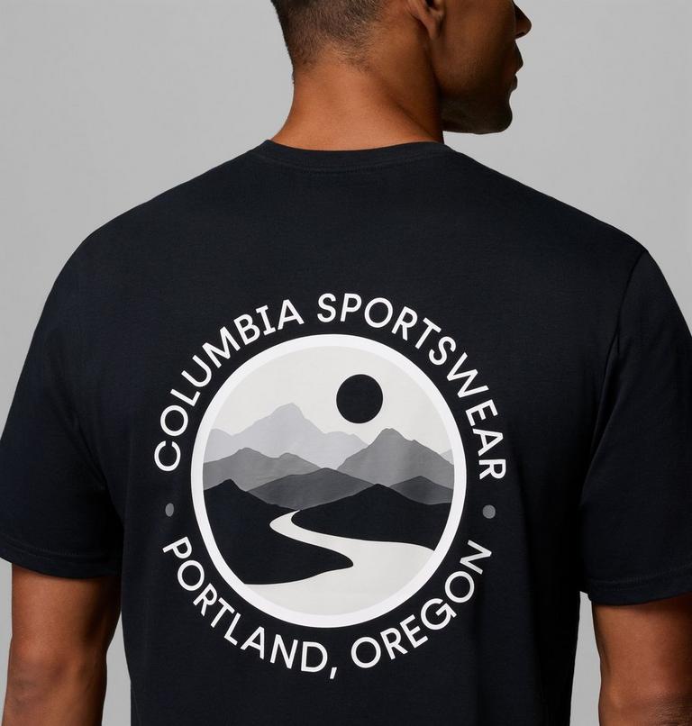 Men's CSC Outdoor Organic Cotton T-Shirt, Color: Black, Scoped View, image 6