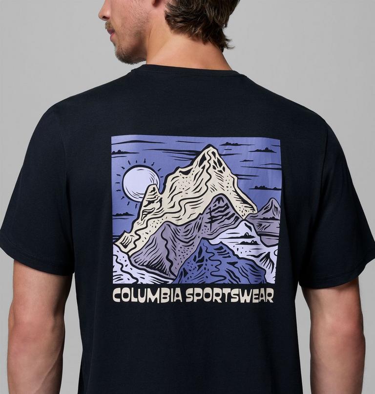 Men's CSC Outdoor Organic Cotton T-Shirt, Color: Black, Sunscape, image 6