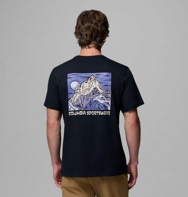 Men's CSC Outdoor Organic Cotton T-Shirt, Color: Black, Sunscape, image 17