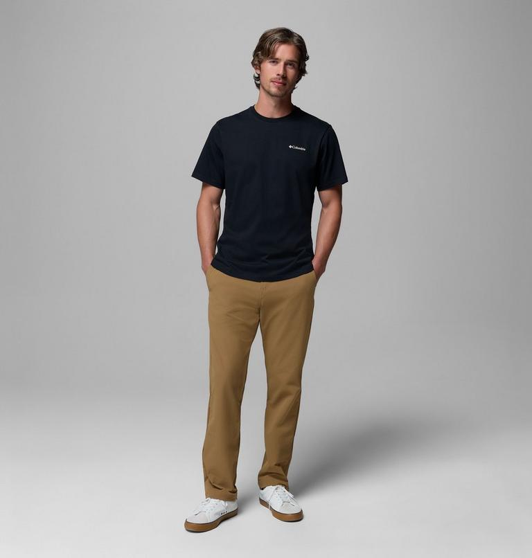 Men's CSC Outdoor Organic Cotton T-Shirt, Color: Black, Sunscape, image 2