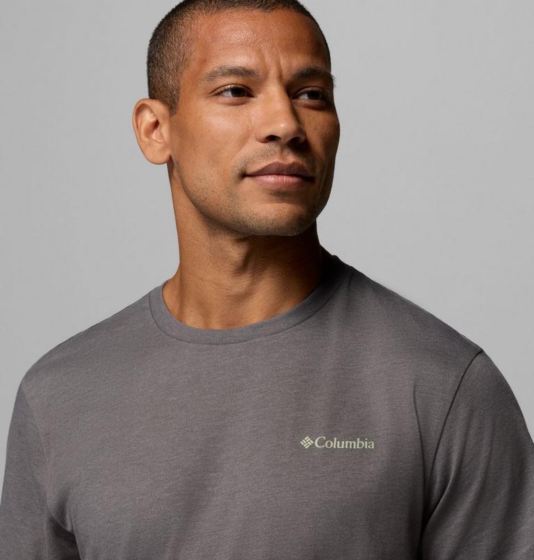 Men's CSC Outdoor Organic Cotton T-Shirt, Color: City Grey Heather, Sunscape, image 5