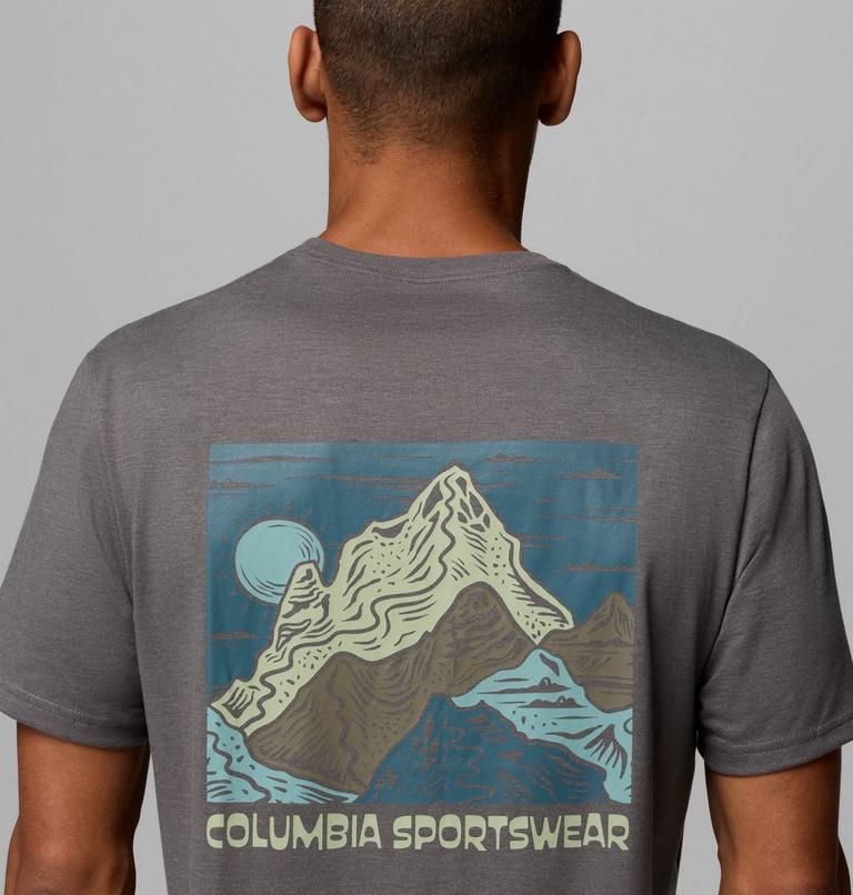 Men's CSC Outdoor Organic Cotton T-Shirt, Color: City Grey Heather, Sunscape, image 6