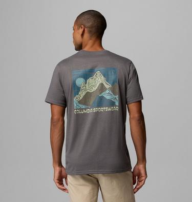 Camiseta de algod&oacute;n org&aacute;nico CSC Outdoor para hombre, Color: City Grey Heather, Sunscape, image 51