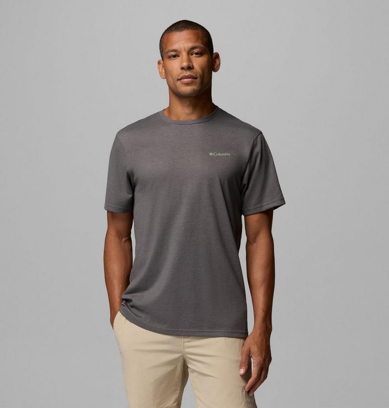 Men's CSC Outdoor Organic Cotton T-Shirt, Color: City Grey Heather, Sunscape, image 1