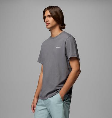 T-shirt Outdoor en Coton Biologique CSC Homme, Color: City Grey, Peaceful Peaks, image 12