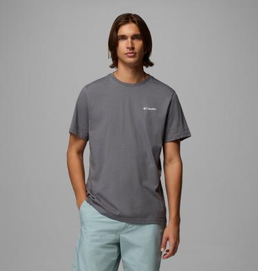 T-shirt Outdoor en Coton Biologique CSC Homme, Color: City Grey, Peaceful Peaks, image 11