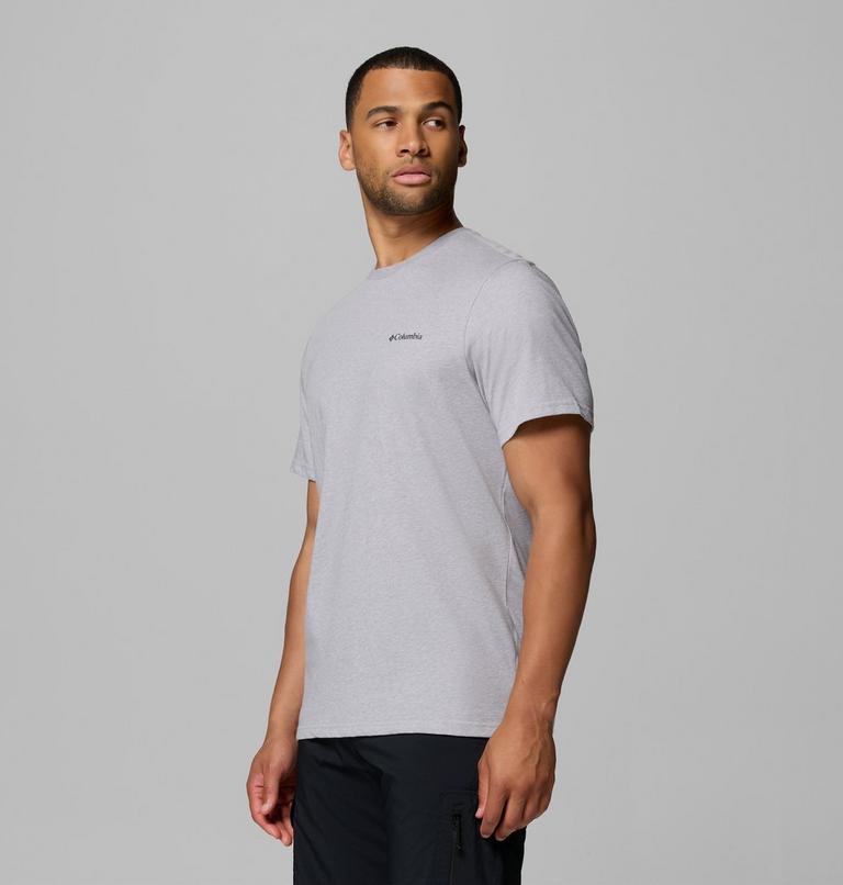 Men's CSC Outdoor Organic Cotton T-Shirt, Color: Columbia Grey Heather, Shining Sandscape, image 4