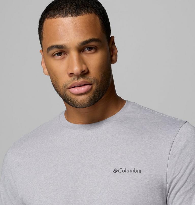 Men's CSC Outdoor Organic Cotton T-Shirt, Color: Columbia Grey Heather, Shining Sandscape, image 5