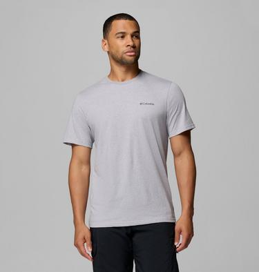Men's CSC Outdoor Organic Cotton T-Shirt, Color: Columbia Grey Heather, Shining Sandscape, image 5