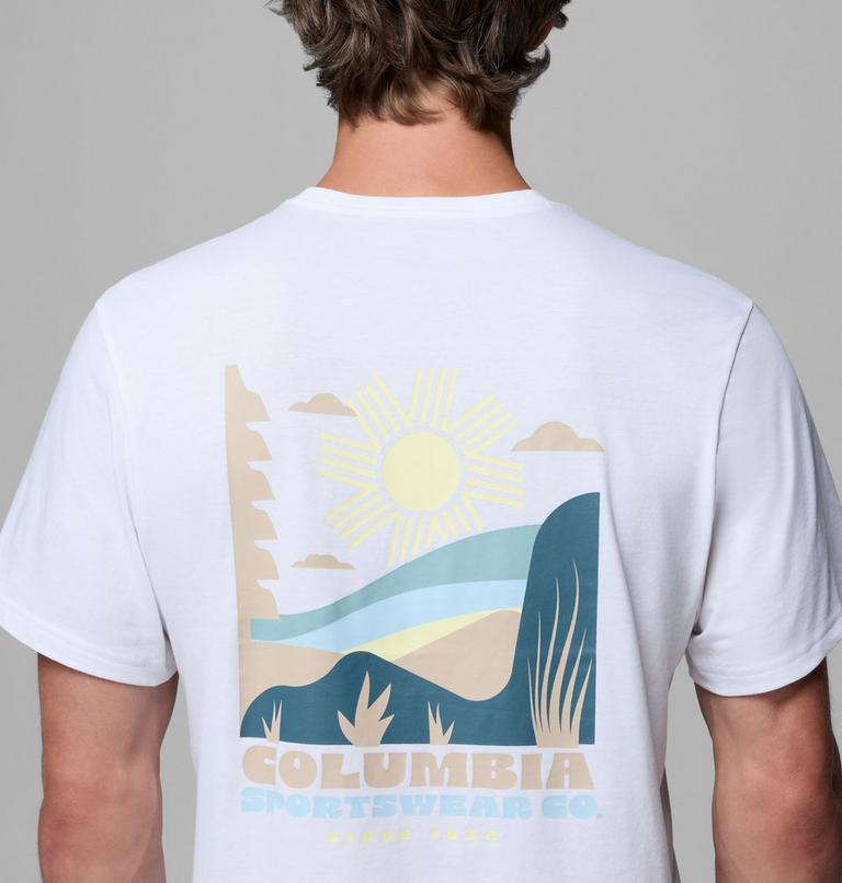 Men's CSC Outdoor Organic Cotton T-Shirt, Color: White, Shining Landscape, image 6