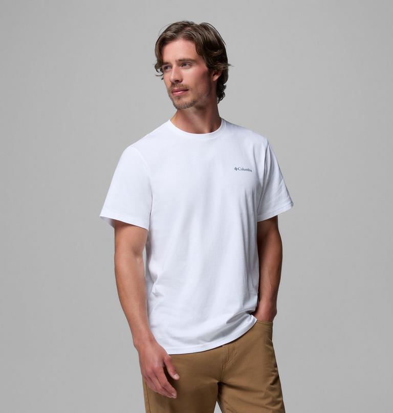 Men's CSC Outdoor Organic Cotton T-Shirt, Color: White, Shining Landscape, image 3
