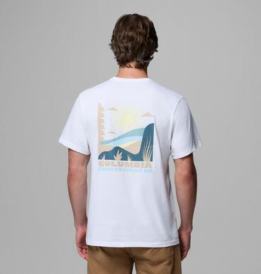 Men's CSC Outdoor Organic Cotton T-Shirt, Color: White, Shining Landscape, image 5