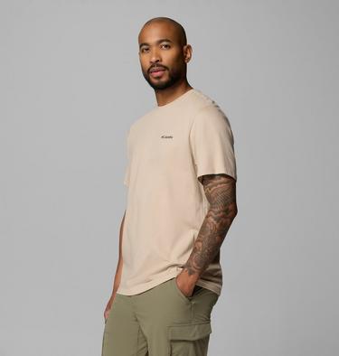 Men's CSC Outdoor Organic Cotton T-Shirt, Color: Ancient Fossil, Shining Sandscape, image 8