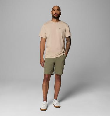 Men's CSC Outdoor Organic Cotton T-Shirt, Color: Ancient Fossil, Shining Sandscape, image 4