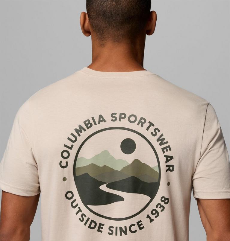Men's CSC Outdoor Organic Cotton T-Shirt, Color: Dark Stone, Scoped View, image 6