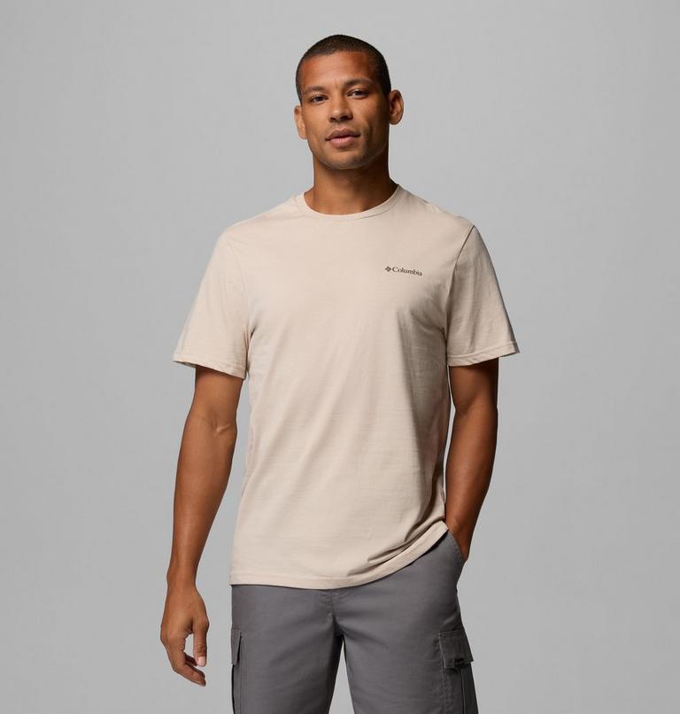 Men's CSC Outdoor Organic Cotton T-Shirt, Color: Dark Stone, Scoped View, image 1
