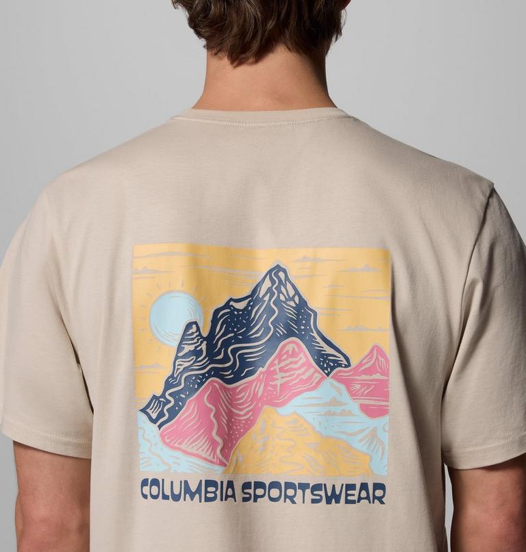 Men's CSC Outdoor Organic Cotton T-Shirt, Color: Dark Stone, Sunscape, image 6