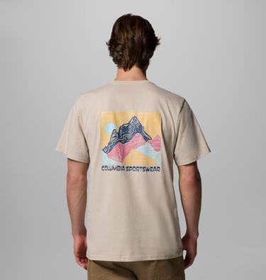 Men's CSC Outdoor Organic Cotton T-Shirt, Color: Dark Stone, Sunscape, image 7