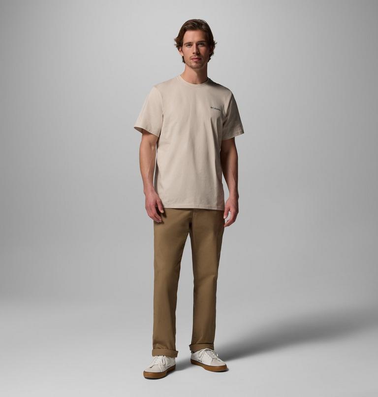 Men's CSC Outdoor Organic Cotton T-Shirt, Color: Dark Stone, Sunscape, image 2