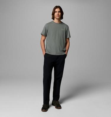 Men's CSC Outdoor Organic Cotton T-Shirt, Color: Sedona Sage, Wavy Branded Peaks, image 6