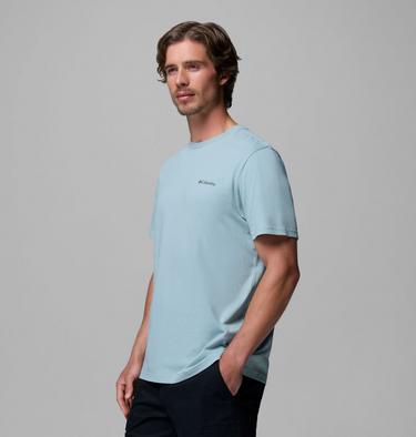 T-shirt Outdoor en Coton Biologique CSC Homme, Color: Crushed Blue, Shining Landscape, image 28