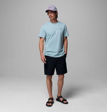 Men's CSC Outdoor Organic Cotton T-Shirt, Color: Crushed Blue, Shining Landscape, image 14