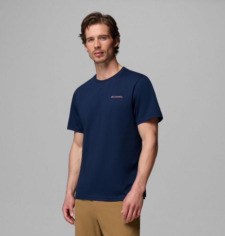 Men's CSC Outdoor Organic Cotton T-Shirt, Color: Collegiate Navy, Sunscape, image 4