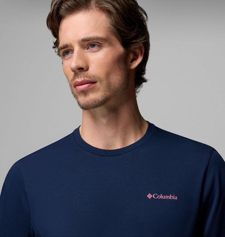 Men's CSC Outdoor Organic Cotton T-Shirt, Color: Collegiate Navy, Sunscape, image 5