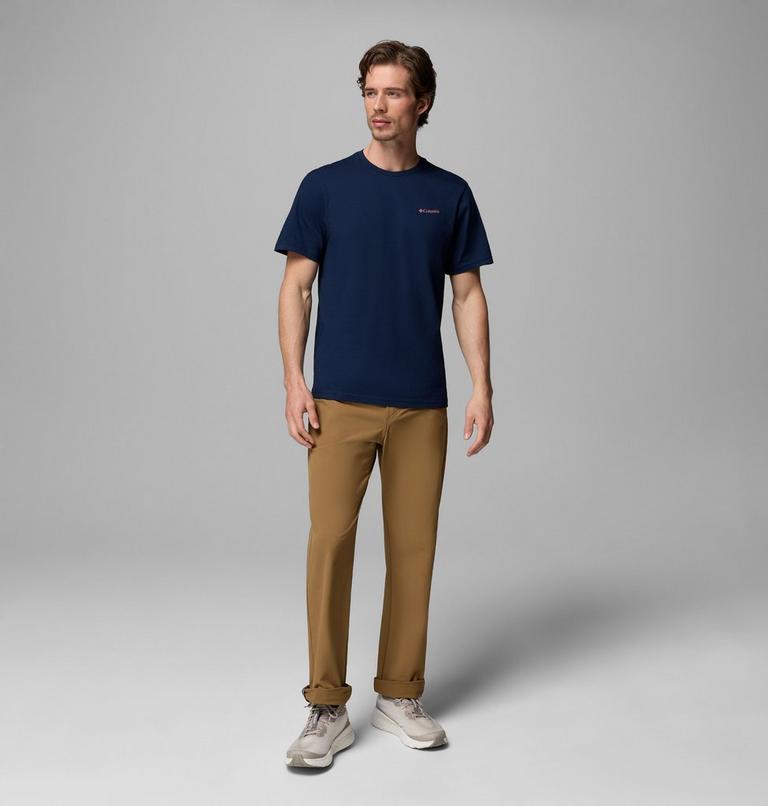 Men's CSC Outdoor Organic Cotton T-Shirt, Color: Collegiate Navy, Sunscape, image 2