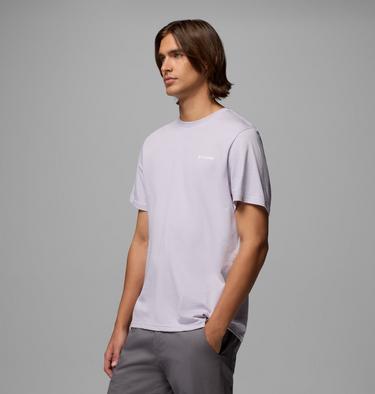 T-shirt Outdoor en Coton Biologique CSC Homme, Color: Lavender Pearl, Peaceful Peaks, image 8