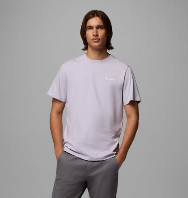 T-shirt Outdoor en Coton Biologique CSC Homme, Color: Lavender Pearl, Peaceful Peaks, image 7