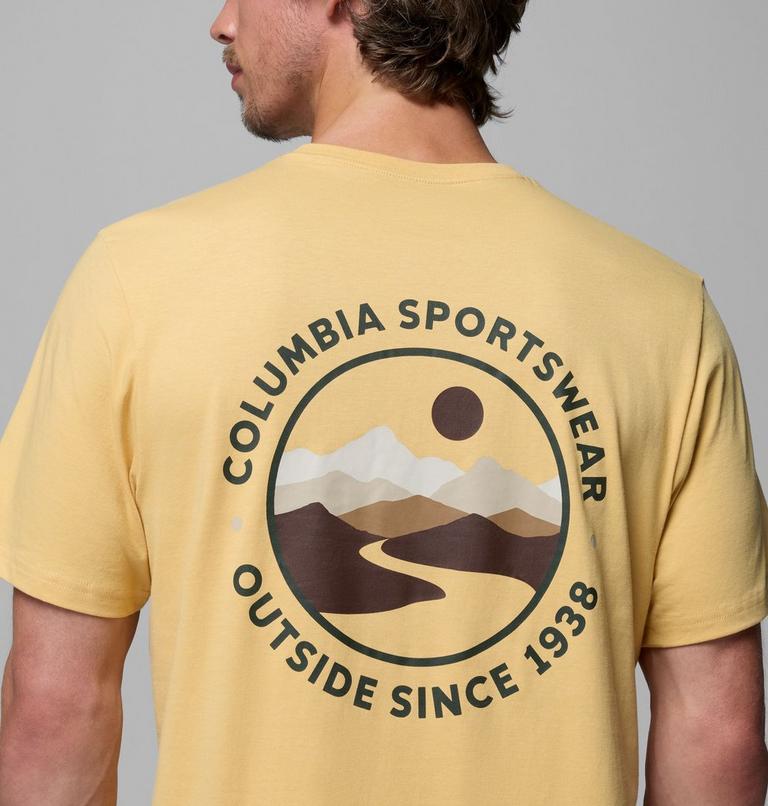 Men's CSC Outdoor Organic Cotton T-Shirt, Color: Sand Dune, Scoped View, image 6